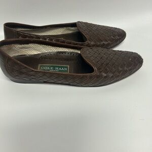 Cole Haan Women's Woven Brown Flats